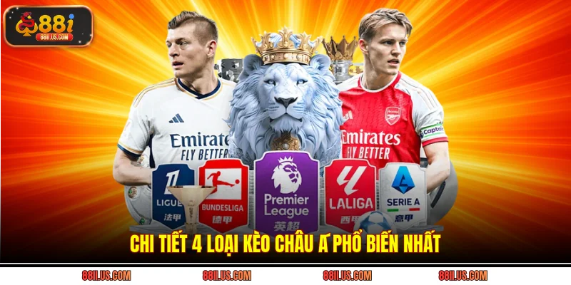 Chi tiết 4 loại kèo châu Á phổ biến nhất