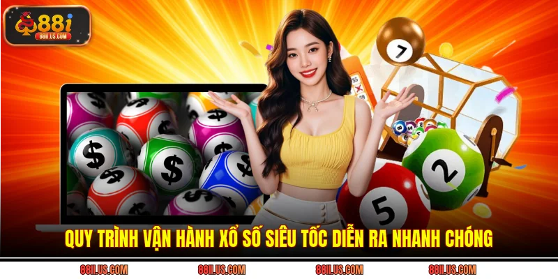 Quy trình vận hành xổ số siêu tốc diễn ra nhanh chóng