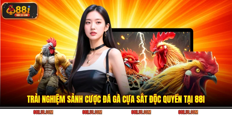 Trải nghiệm sảnh cược đá gà cựa sắt độc quyền tại 88i